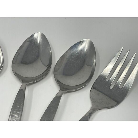 Oneida Community SATINIQUE Older Betty Crocker Serving Spoons Fork Ladle - Picture 6 of 10